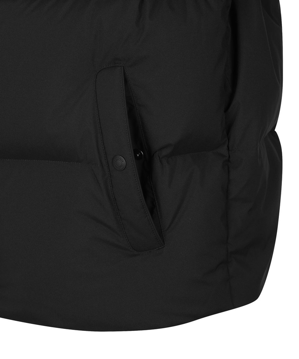 디스커버리 익스페디션(DISCOVERY EXPEDITION) 유니 반슬리 다운 숏패딩 (BLACK)