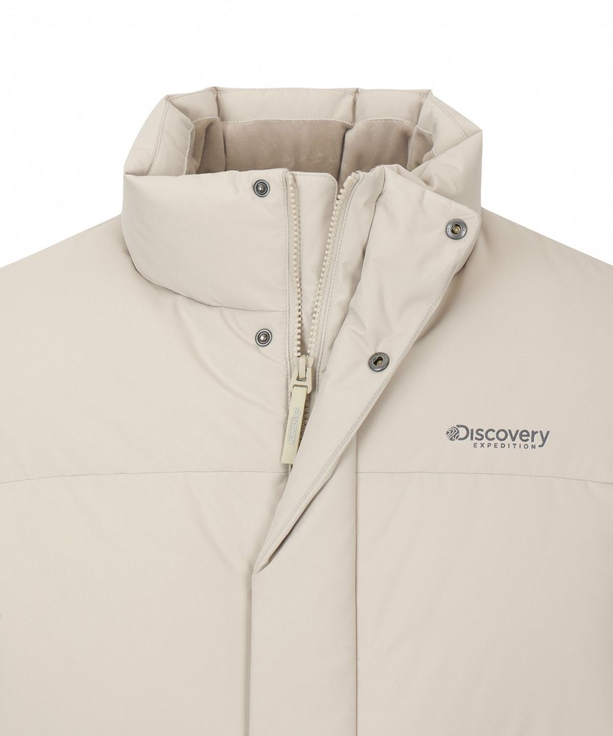 디스커버리 익스페디션(DISCOVERY EXPEDITION) 남성 레스터G 하이넥 구스다운 숏패딩 (BEIGE2)
