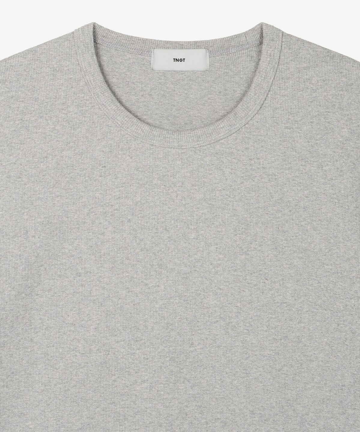 티엔지티(TNGT) Ribbed Slim Tee (Melange Grey) TNTS6E215G2