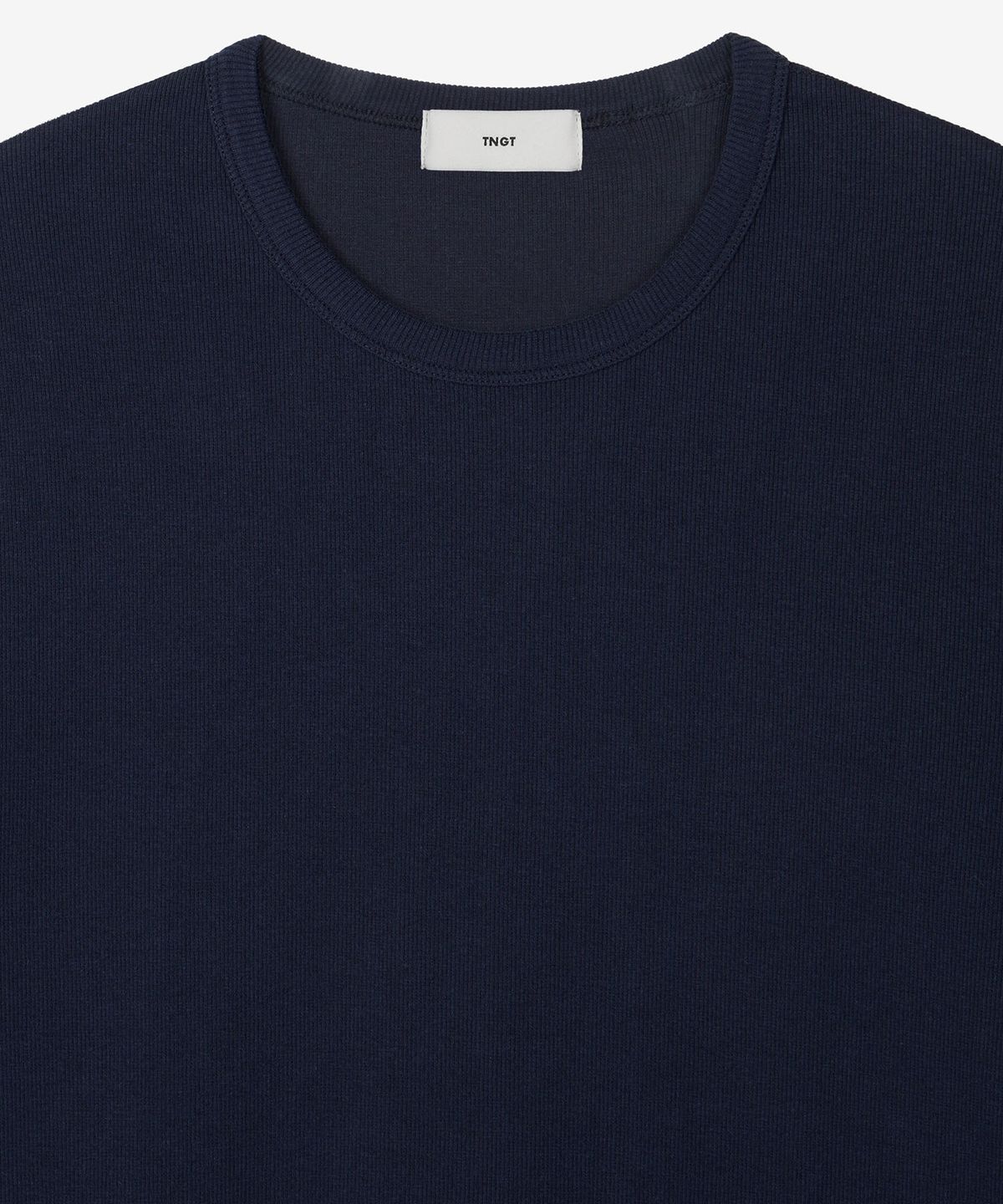 티엔지티(TNGT) Ribbed Slim Tee (Navy) TNTS6E215N2