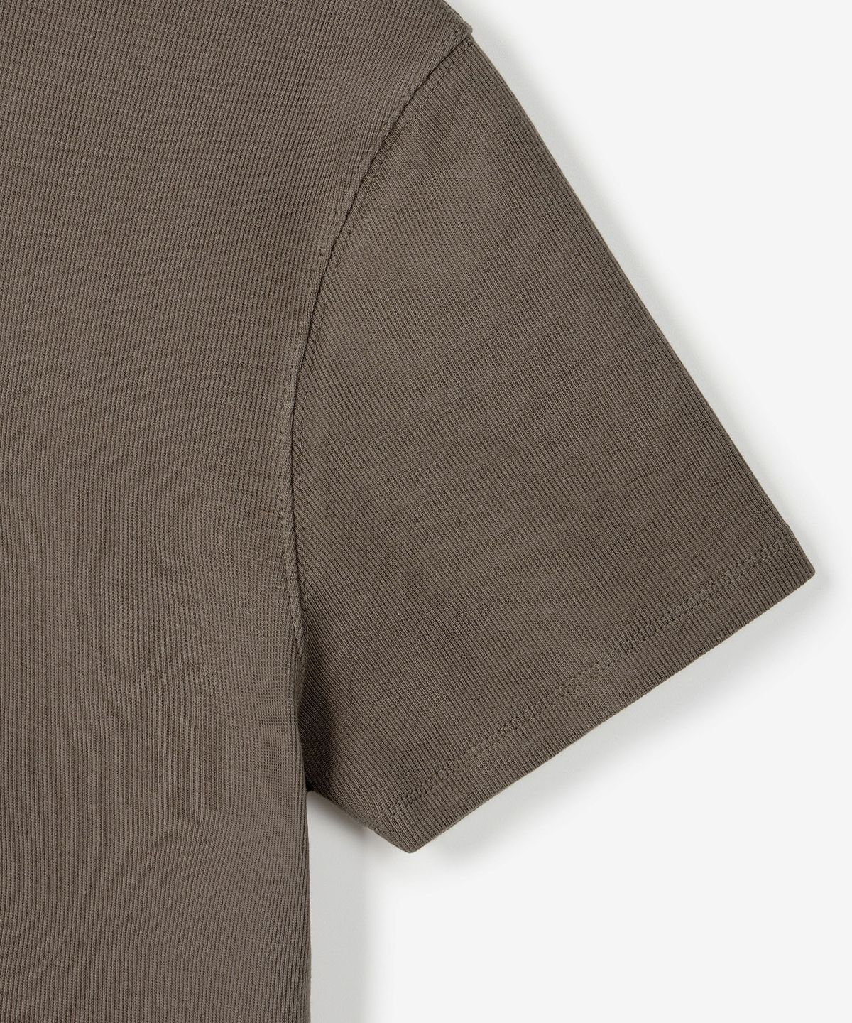 티엔지티(TNGT) Ribbed Slim Tee (Beige) TNTS6E215I2