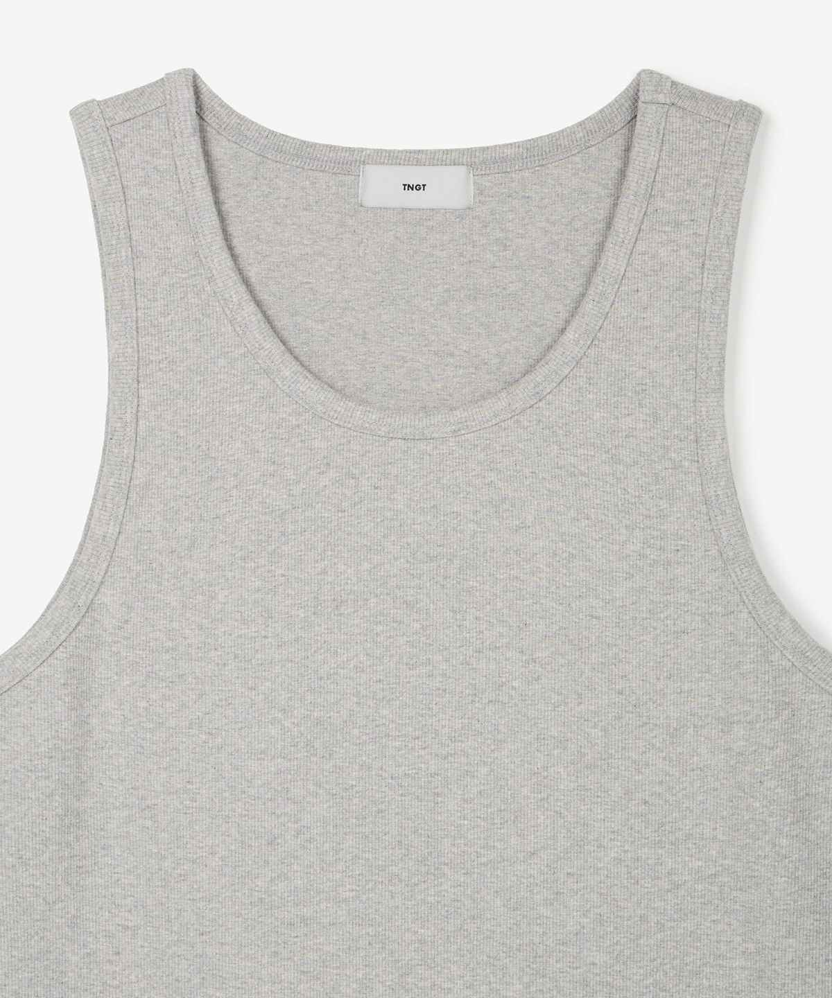 티엔지티(TNGT) Ribbed Slim Sleeveless (Melange Grey) TNTS6E216G2
