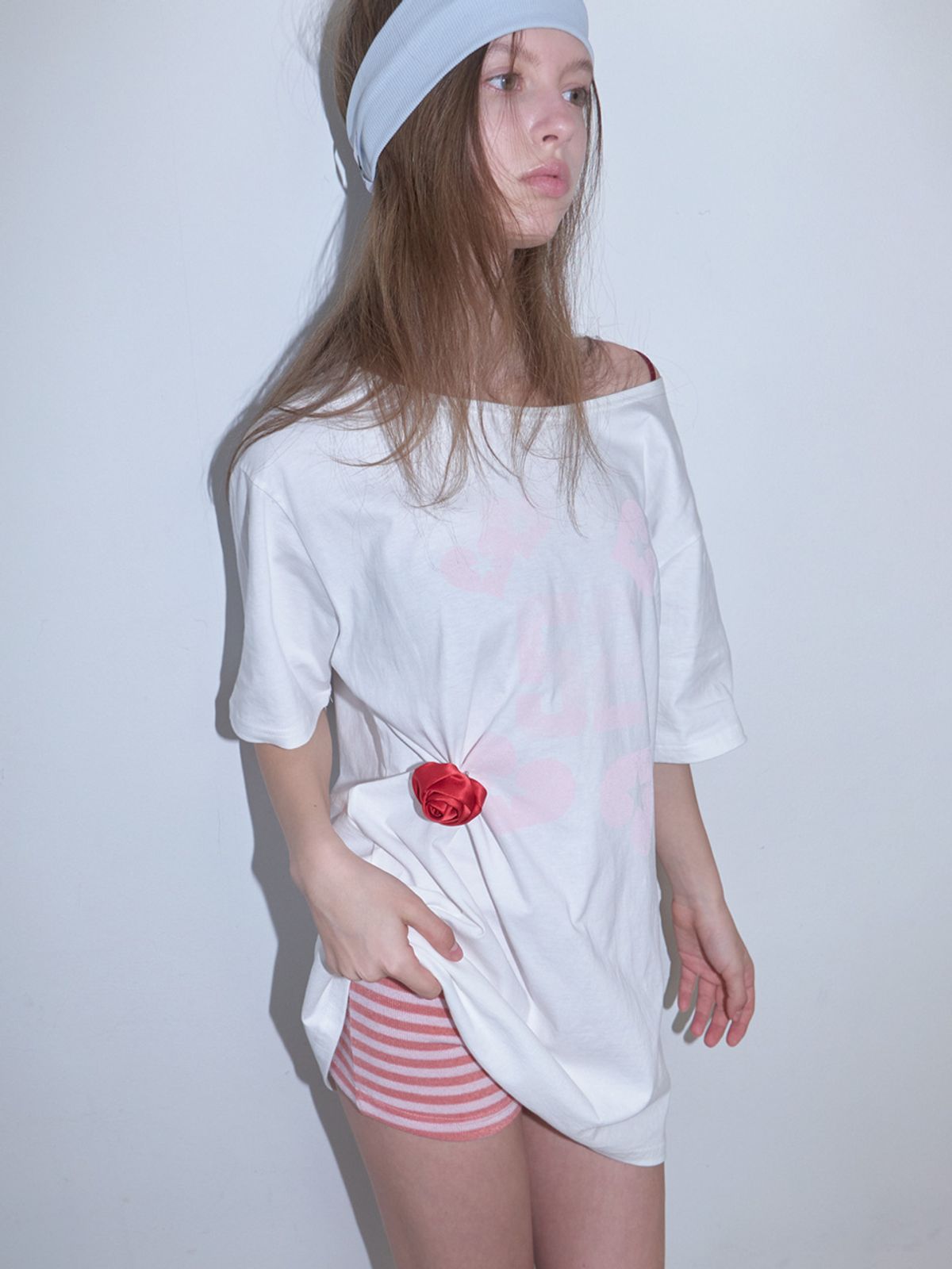 그리트(GREET) 헤모스 프린트 오프 박스 티_Hemos T-shirt_Ivory