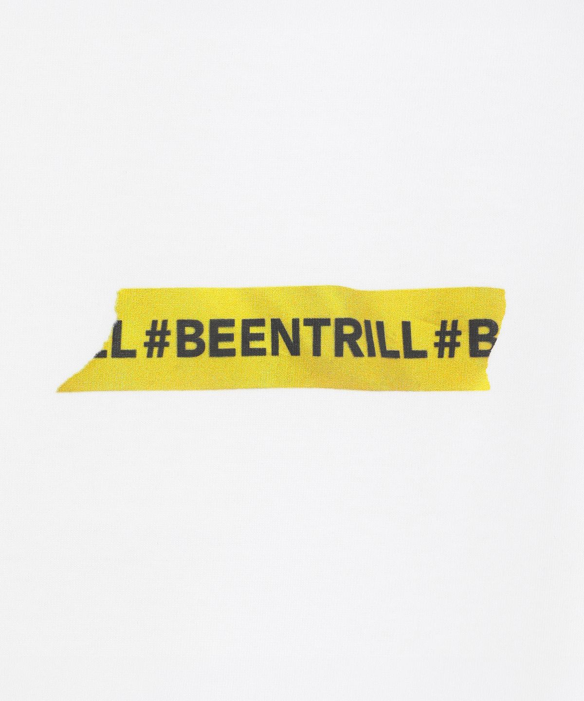 빈트릴(BEENTRILL) 빈트릴 마스킹테이프 티셔츠(오프화이트)