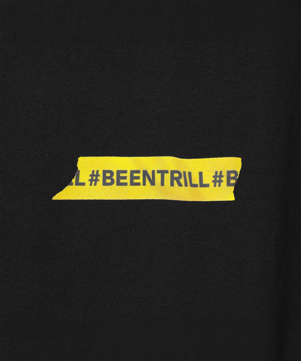 빈트릴(BEENTRILL) 빈트릴 마스킹테이프 티셔츠(블랙)
