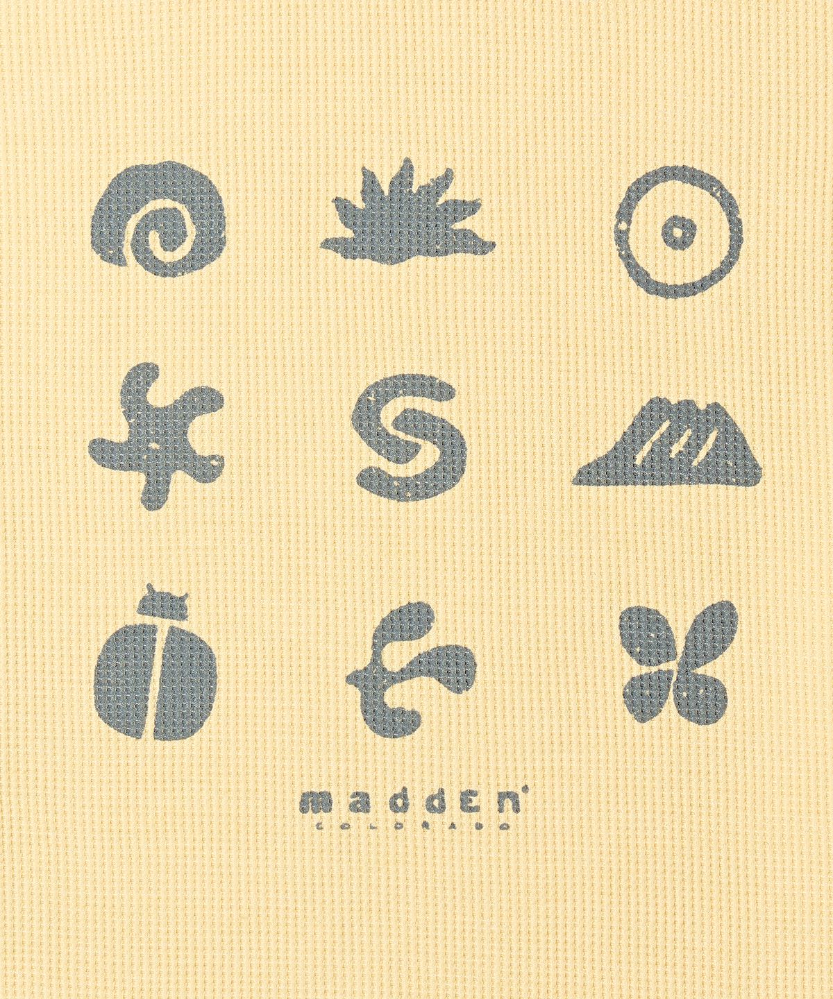 매든(MADDEN) 마운틴 토템 와플 롱슬리브 레몬