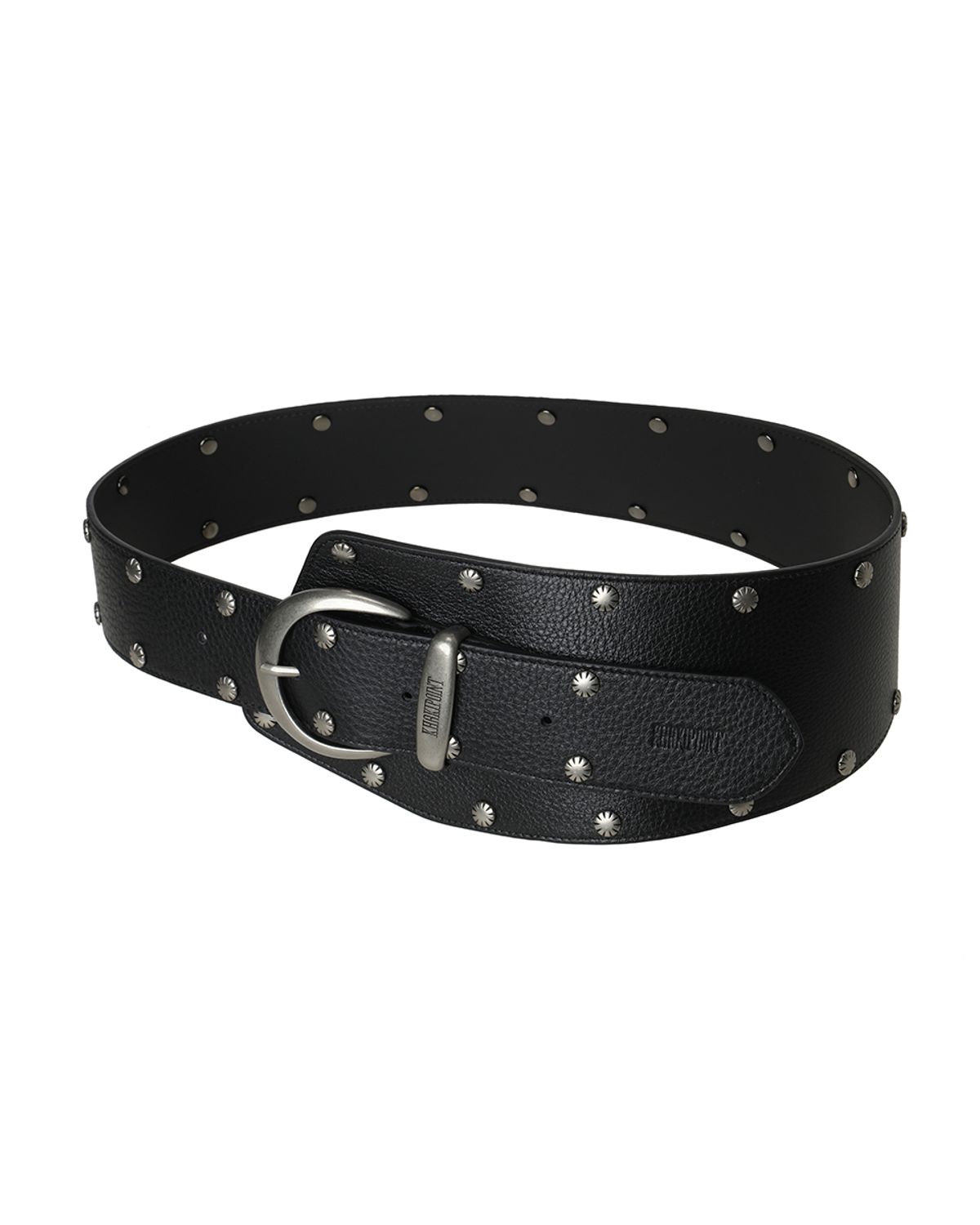 카키포인트(KHAKIPOINT) Curved Stud Belt (black)