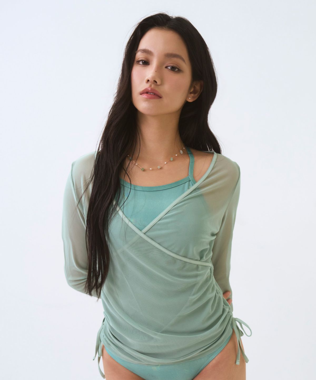 소냐레바이(SOGNAREBY) 에어리 메쉬 커버업 민트
