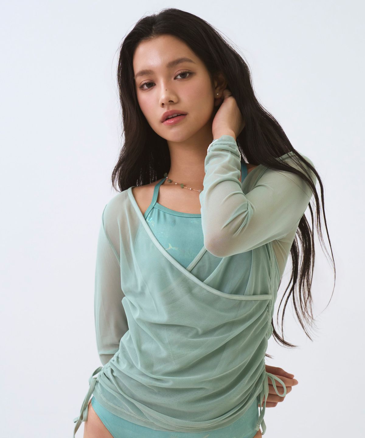 소냐레바이(SOGNAREBY) 에어리 메쉬 커버업 민트