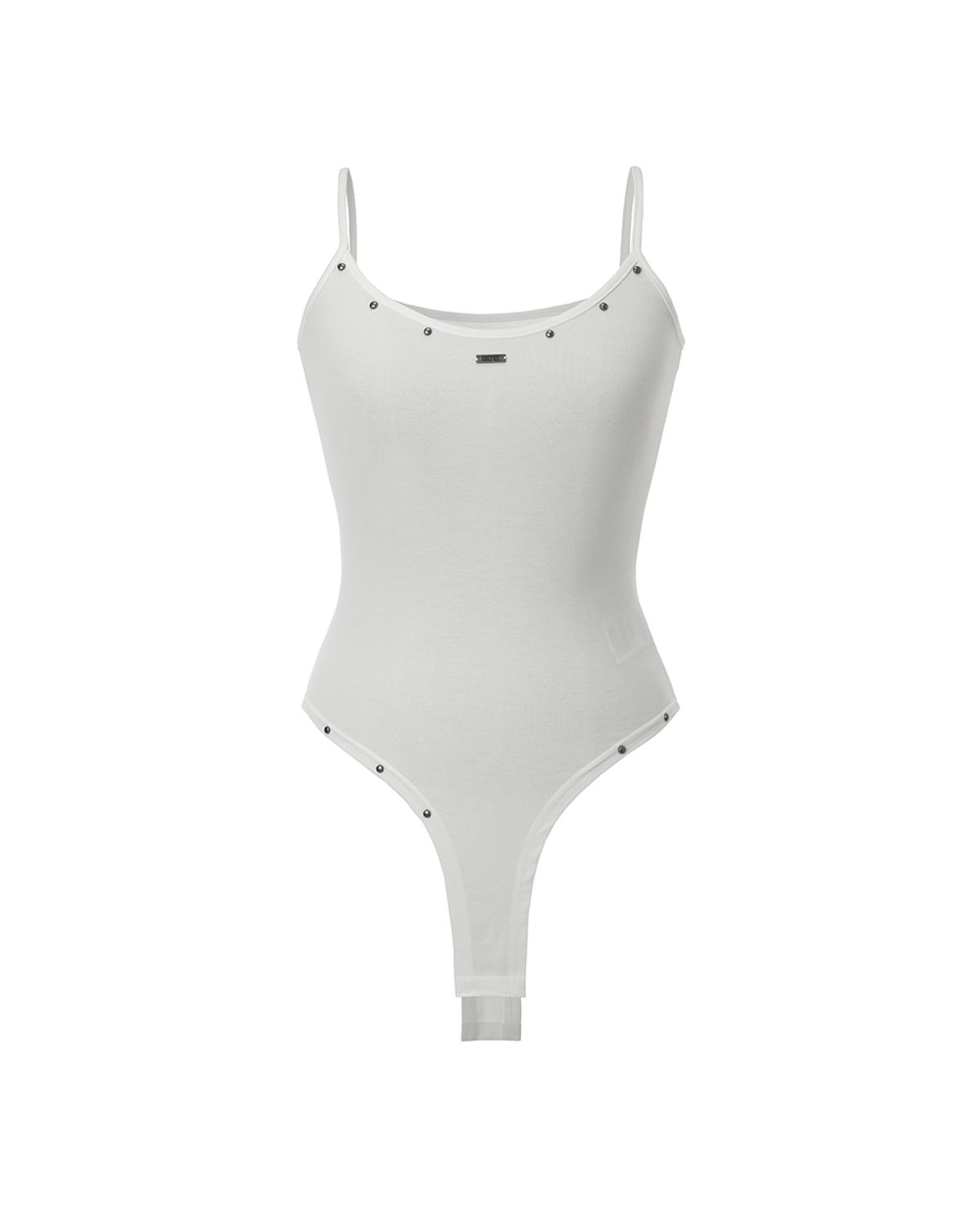 카키포인트(KHAKIPOINT) Stud Bodysuit Sleeveless (white)