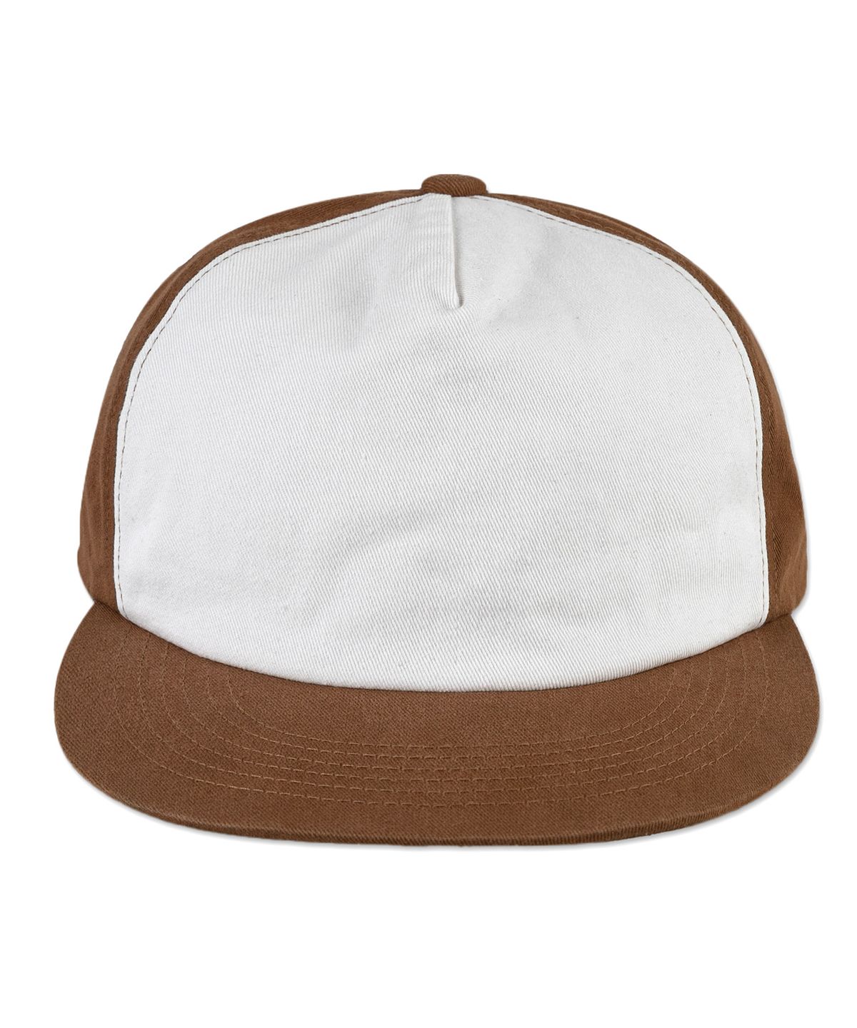 챕터(CHAPTER) STANDARD 5-PANEL TWO-TONE WASHING BALL CAP-브라운