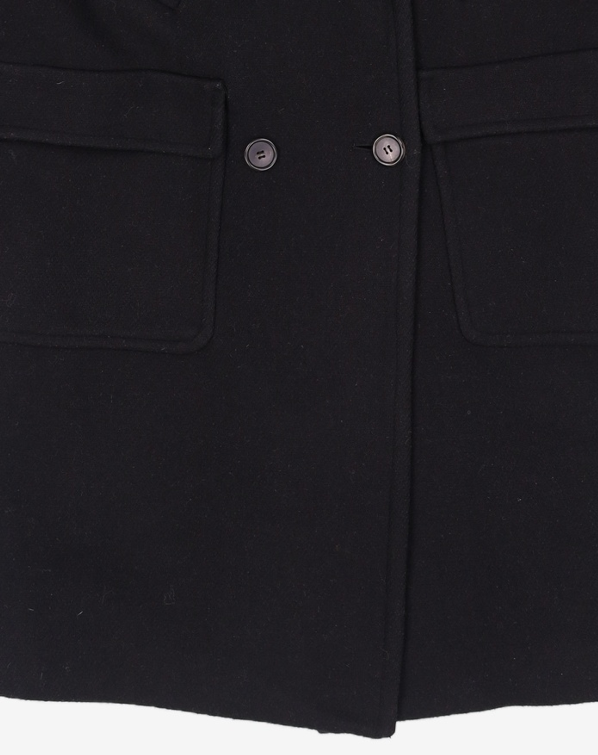 룩캐스트(LOOKAST) BLACK OVERSIZED POCKET COAT OS