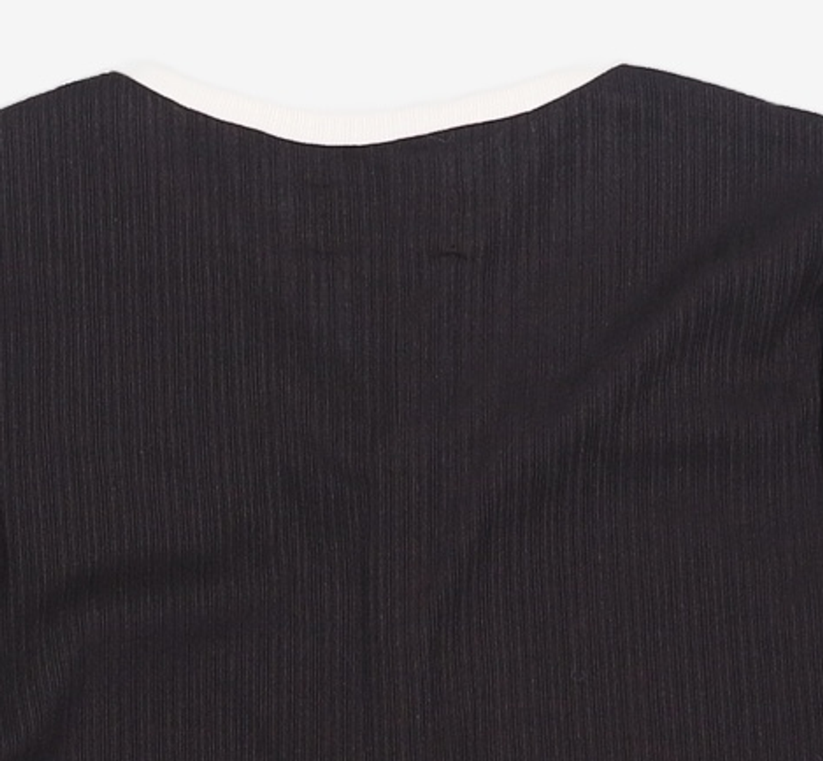 엽페(YUPPE) GOLGI SHIRRING T-SHIRT_BLACK FREE