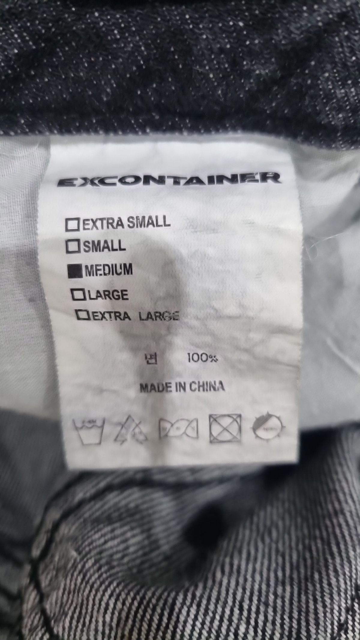 엑스컨테이너(EXCONTAINER) 청/데님 팬츠 M