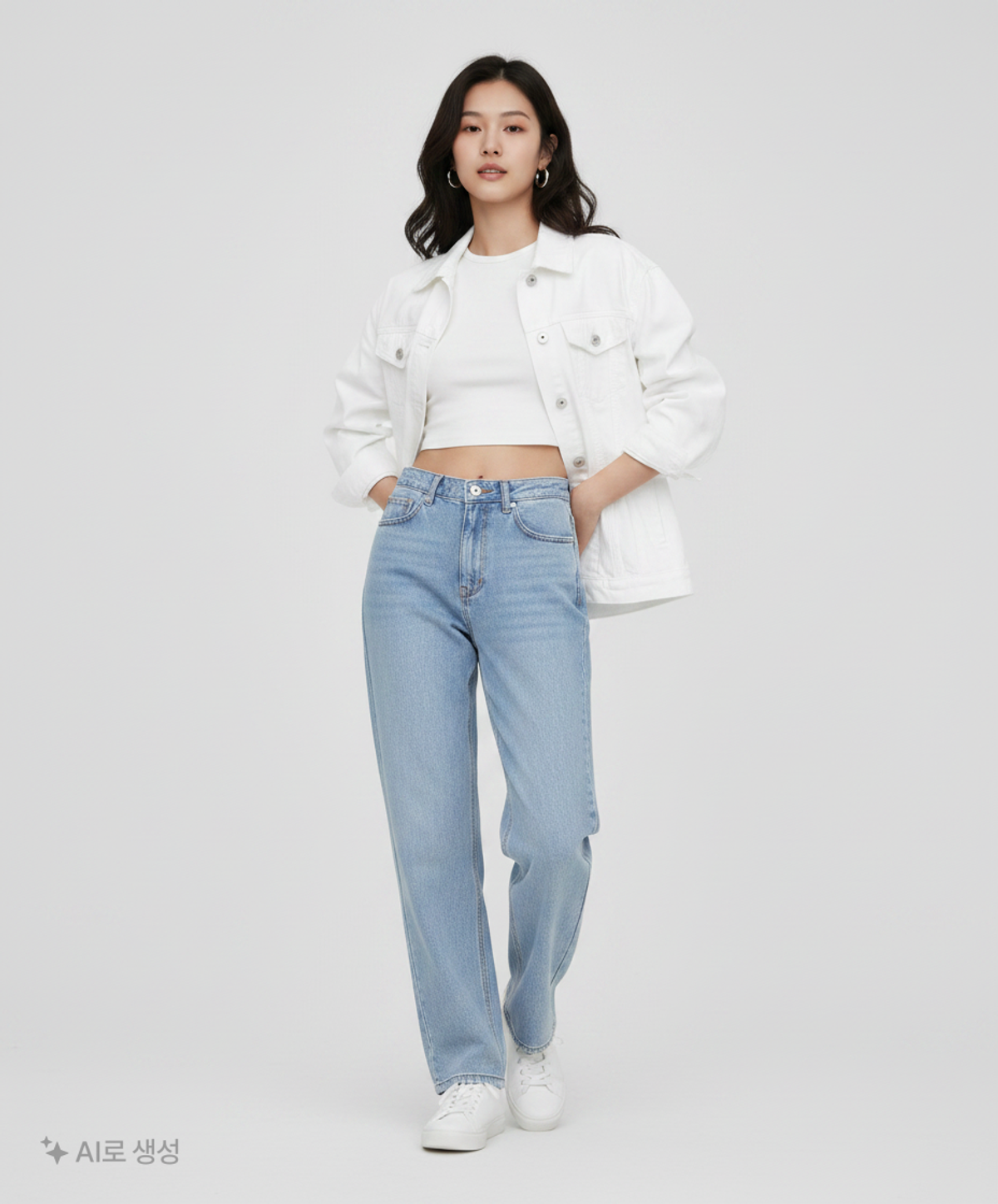 커스텀어클락(COSTUME O’CLOCK) 바이오 워싱 크롭 코튼 팬츠 베이지 32