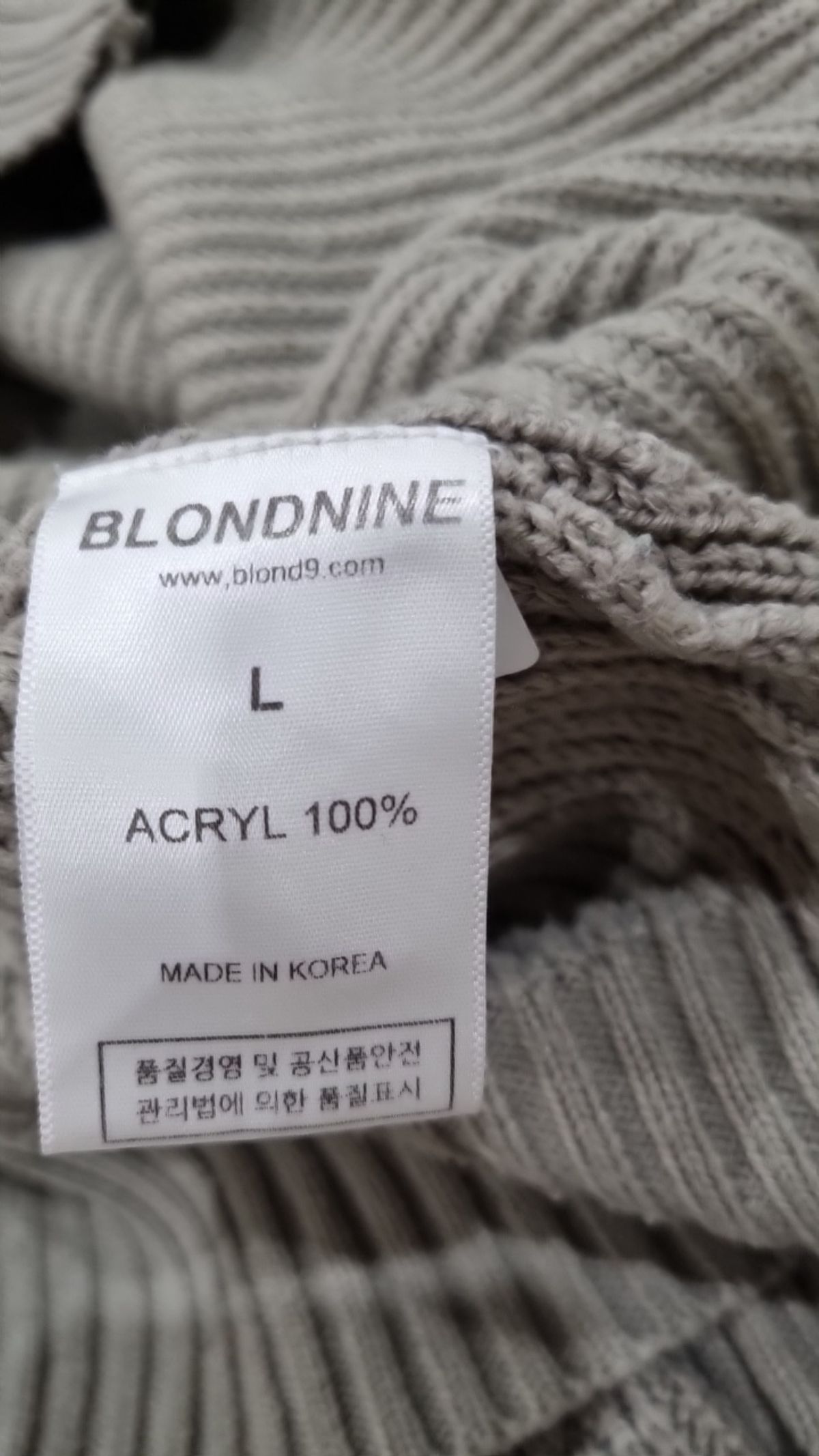 블론드나인(BLOND9) 카디건 L