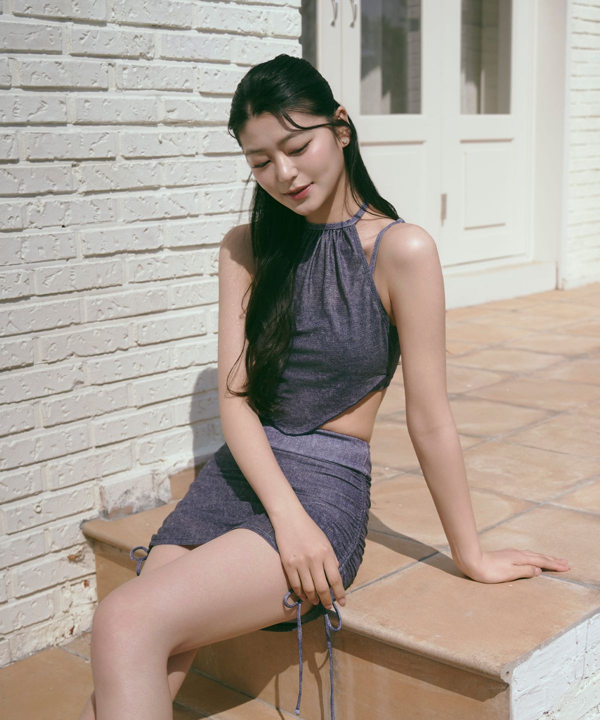 소냐레바이(SOGNAREBY) 메쉬 반다나 세트 데님