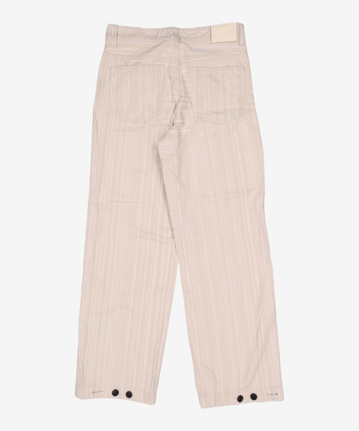 애드오프(ADDOFF) STRIPE WOVEN PANTS BEIGE 48