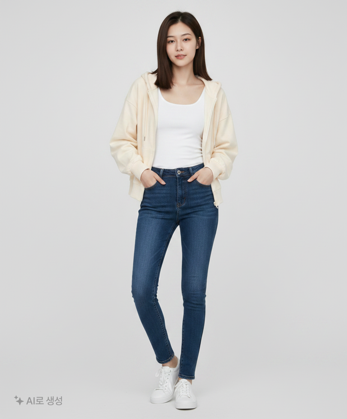 스파오(SPAO) 후드 집업 S