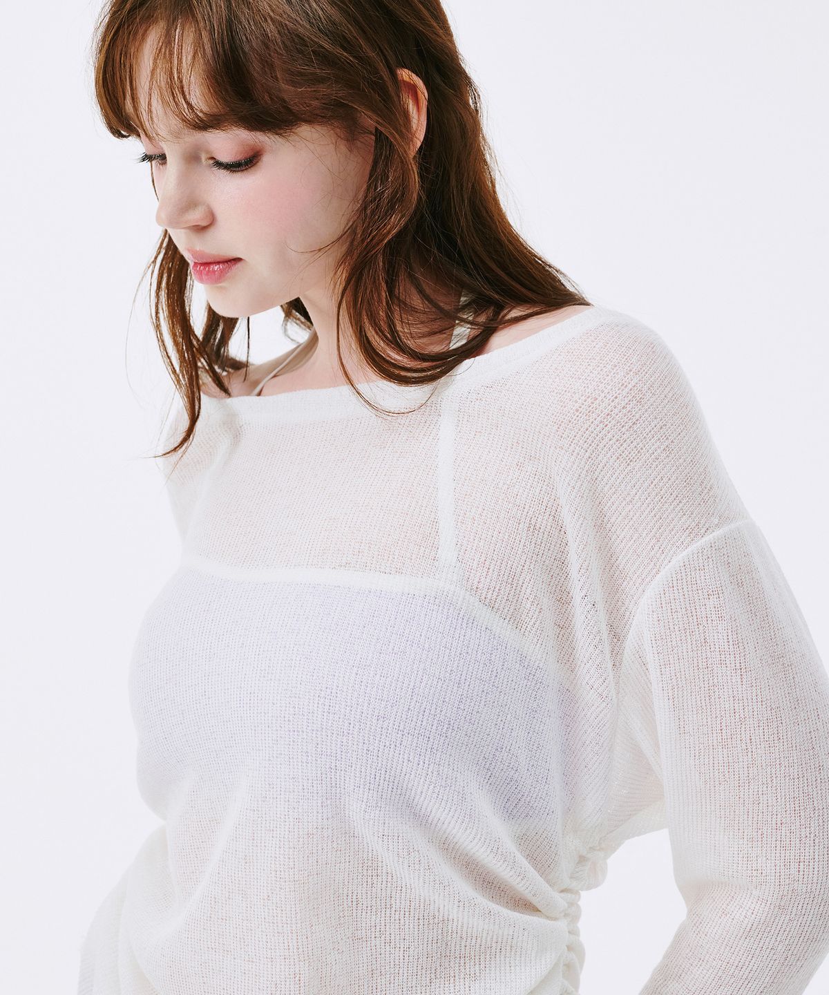 소냐레바이(SOGNAREBY) 썸머 니트 커버업 화이트