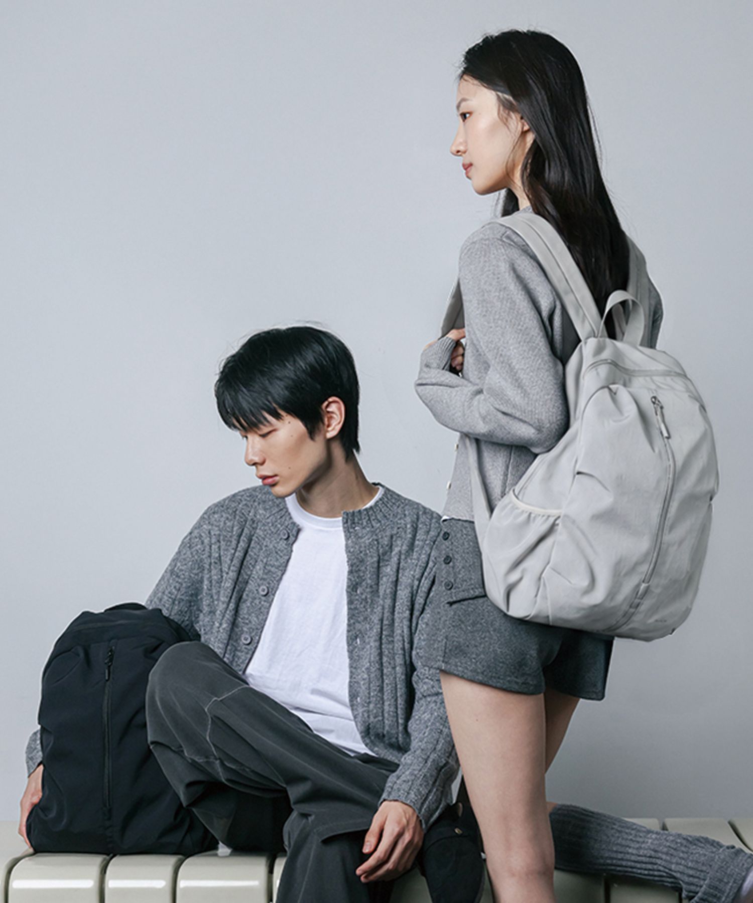 쉘리 나일론 백팩_grey source detail 9