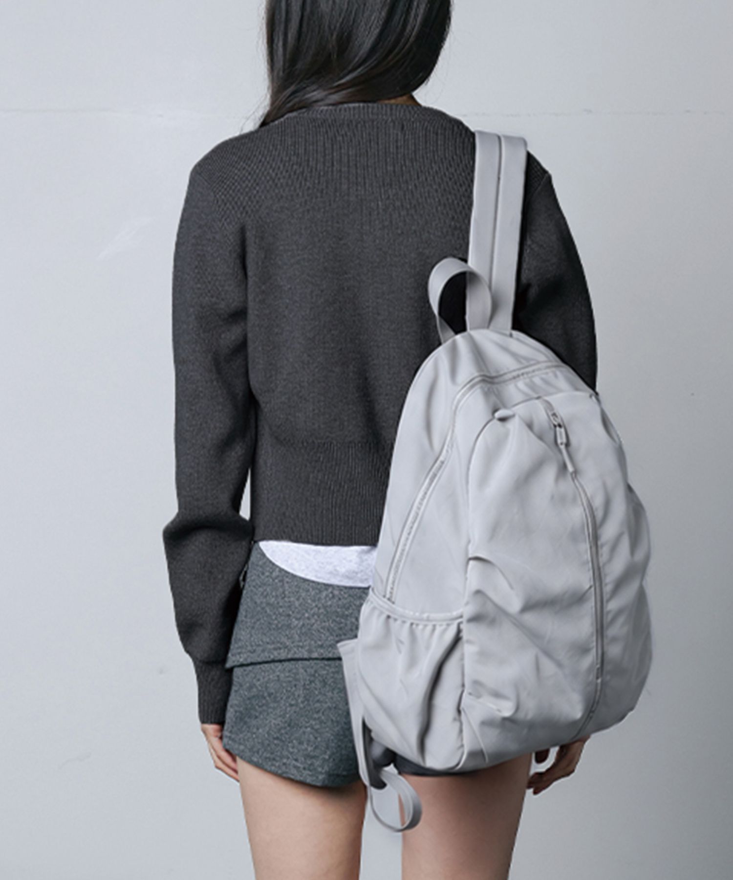 쉘리 나일론 백팩_grey source detail 10