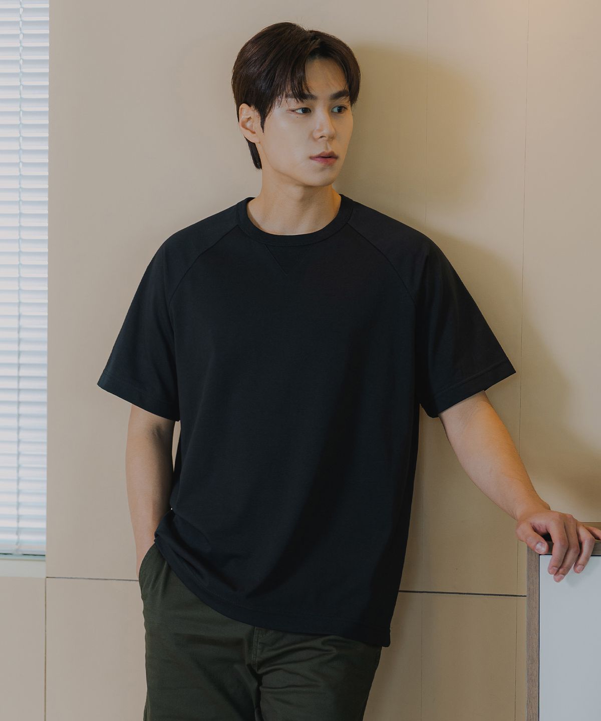 바켄(BAKKEN) [MEN] 삼각 거싯 반팔티셔츠 BK4207 (3COLOR)