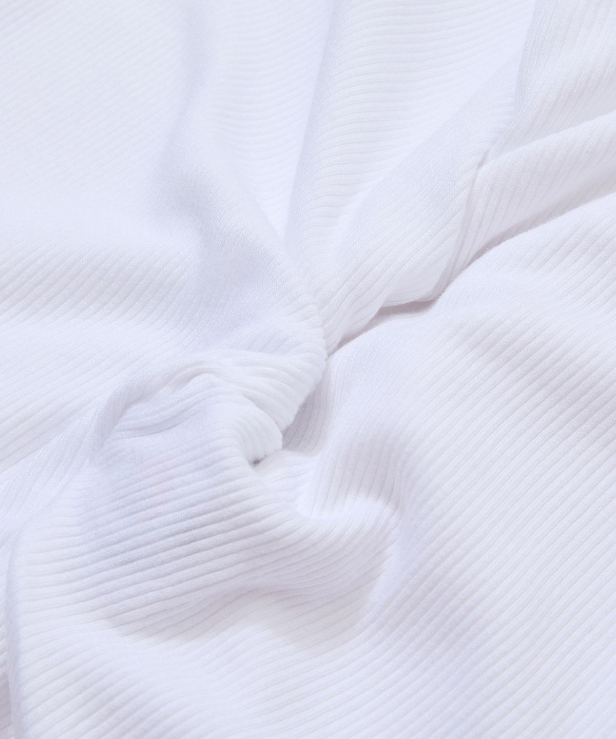 노매뉴얼(NOMANUAL) NO RELIGION SHIRRING SLEEVELESS TEE - WHITE