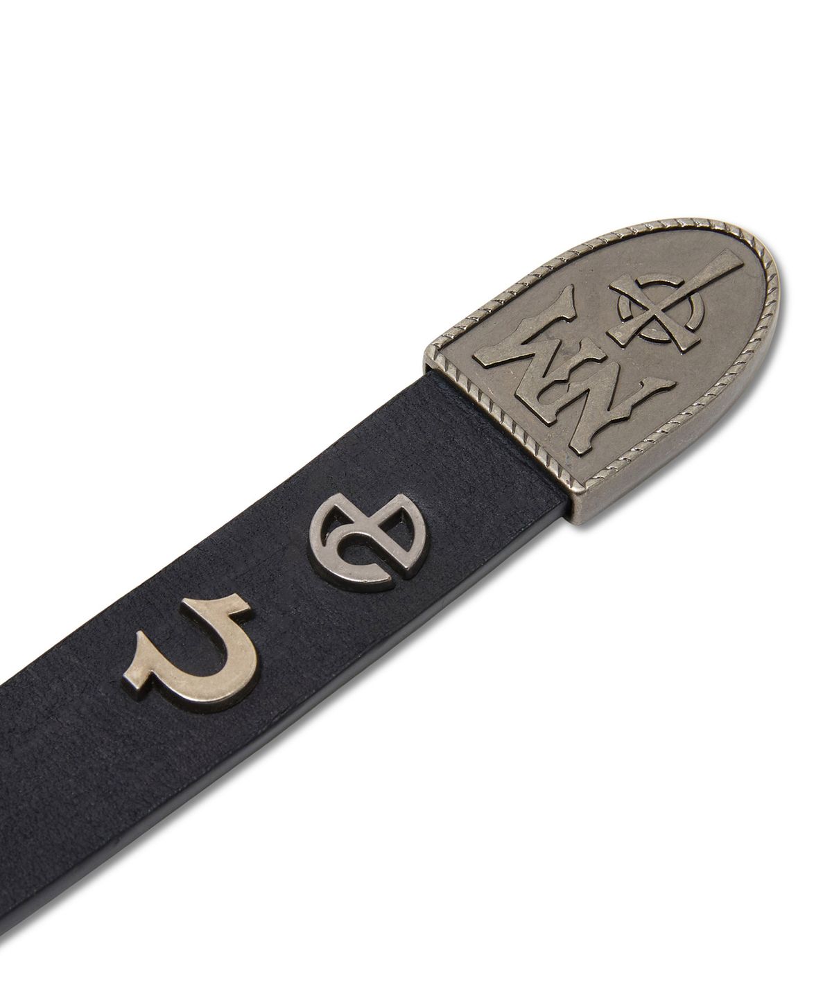 노매뉴얼(NOMANUAL) NO RELIGION WESTERN BELT - BLACK