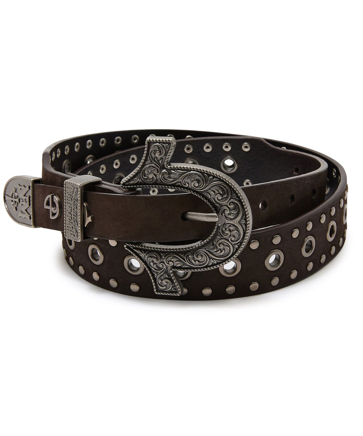 노매뉴얼(NOMANUAL) NO RELIGION WESTERN BELT - BROWN