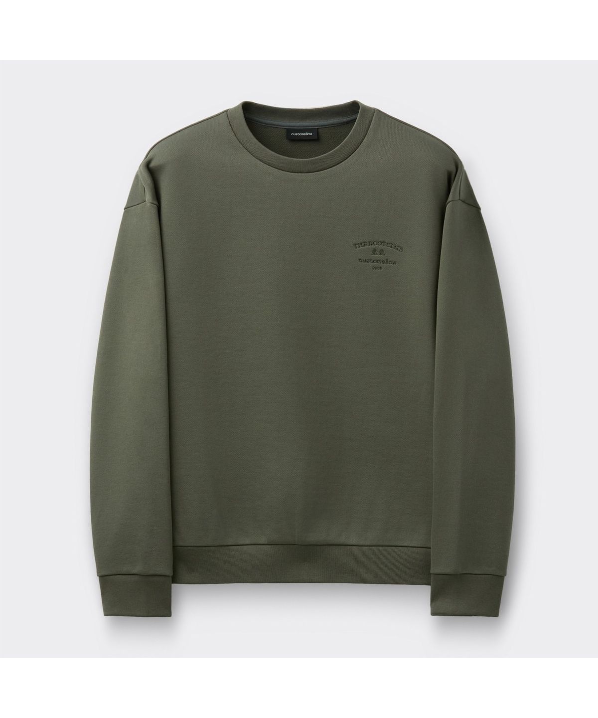 커스텀멜로우(CUSTOMELLOW) [TRC Bonsai] Khaki Bonsai Artwork Sweatshirt CWTAM26595KHX