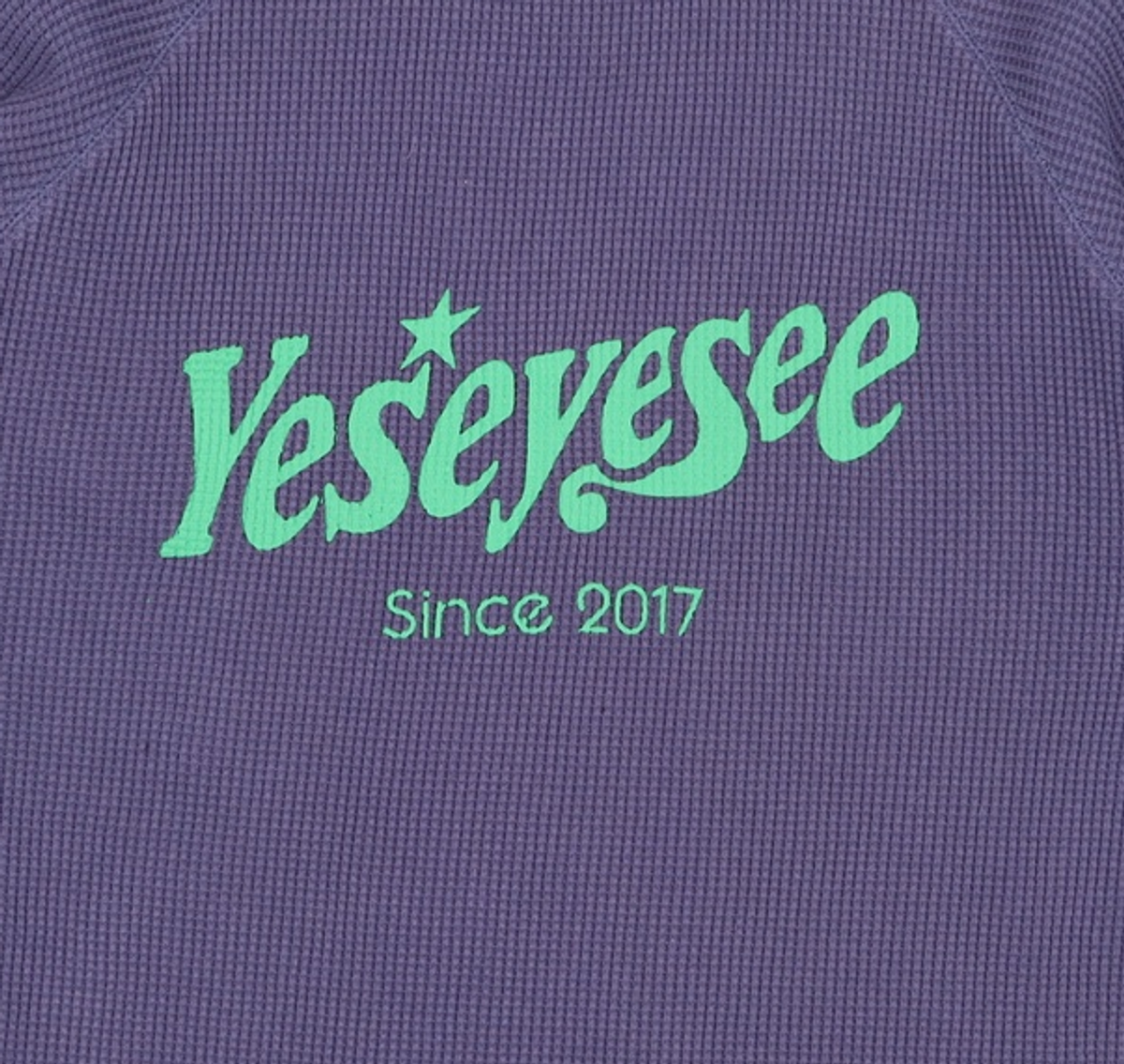 예스아이씨(YESEYESEE) Y.E.S Raglan Waffle Tee Indigo L