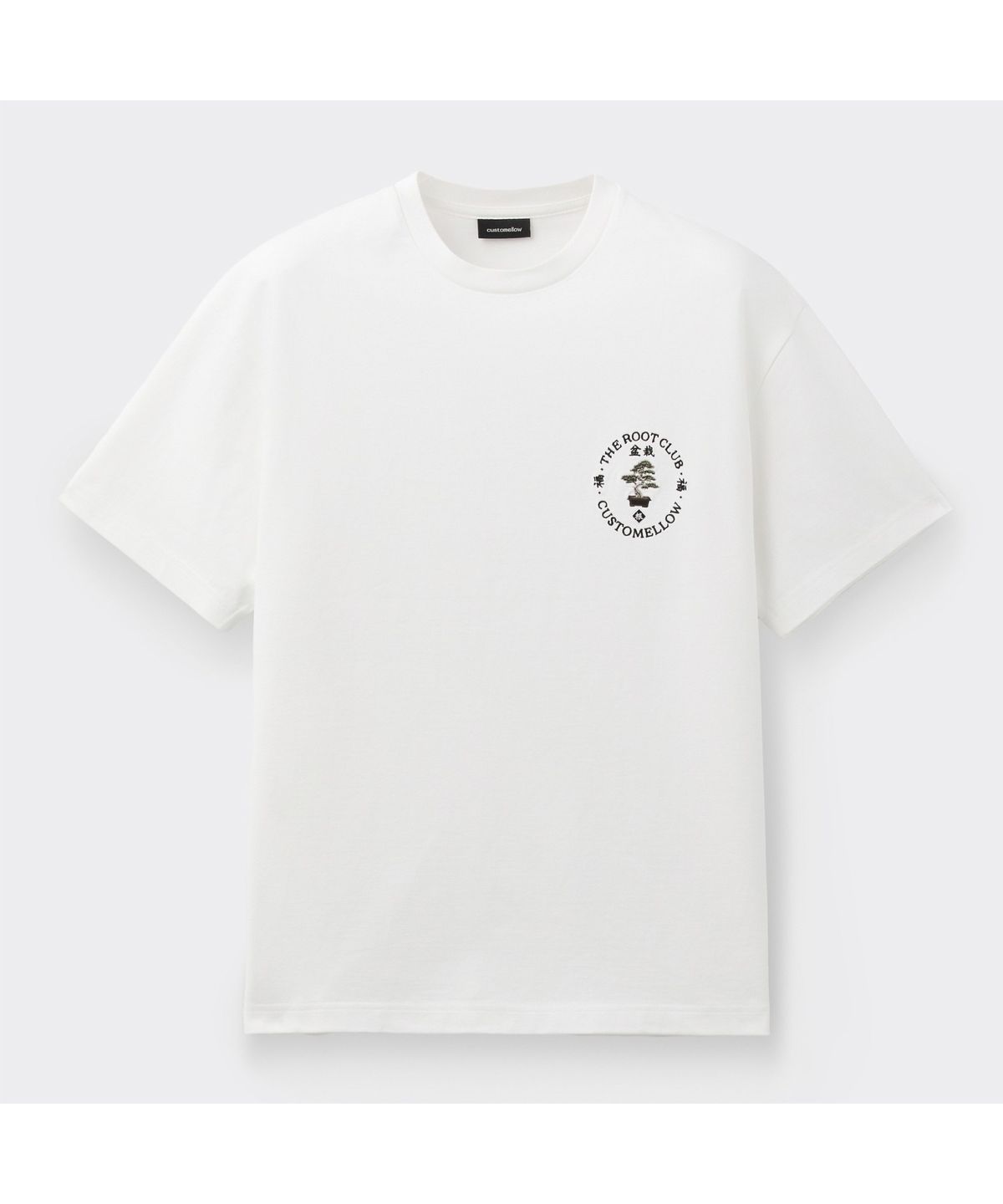 커스텀멜로우(CUSTOMELLOW) [TRC Bonsai] White Embroidery T-shirt CWTAM26592WHX