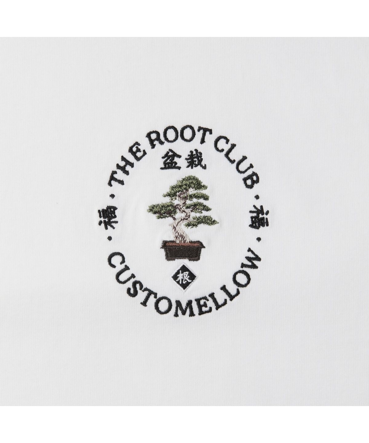커스텀멜로우(CUSTOMELLOW) [TRC Bonsai] White Embroidery T-shirt CWTAM26592WHX