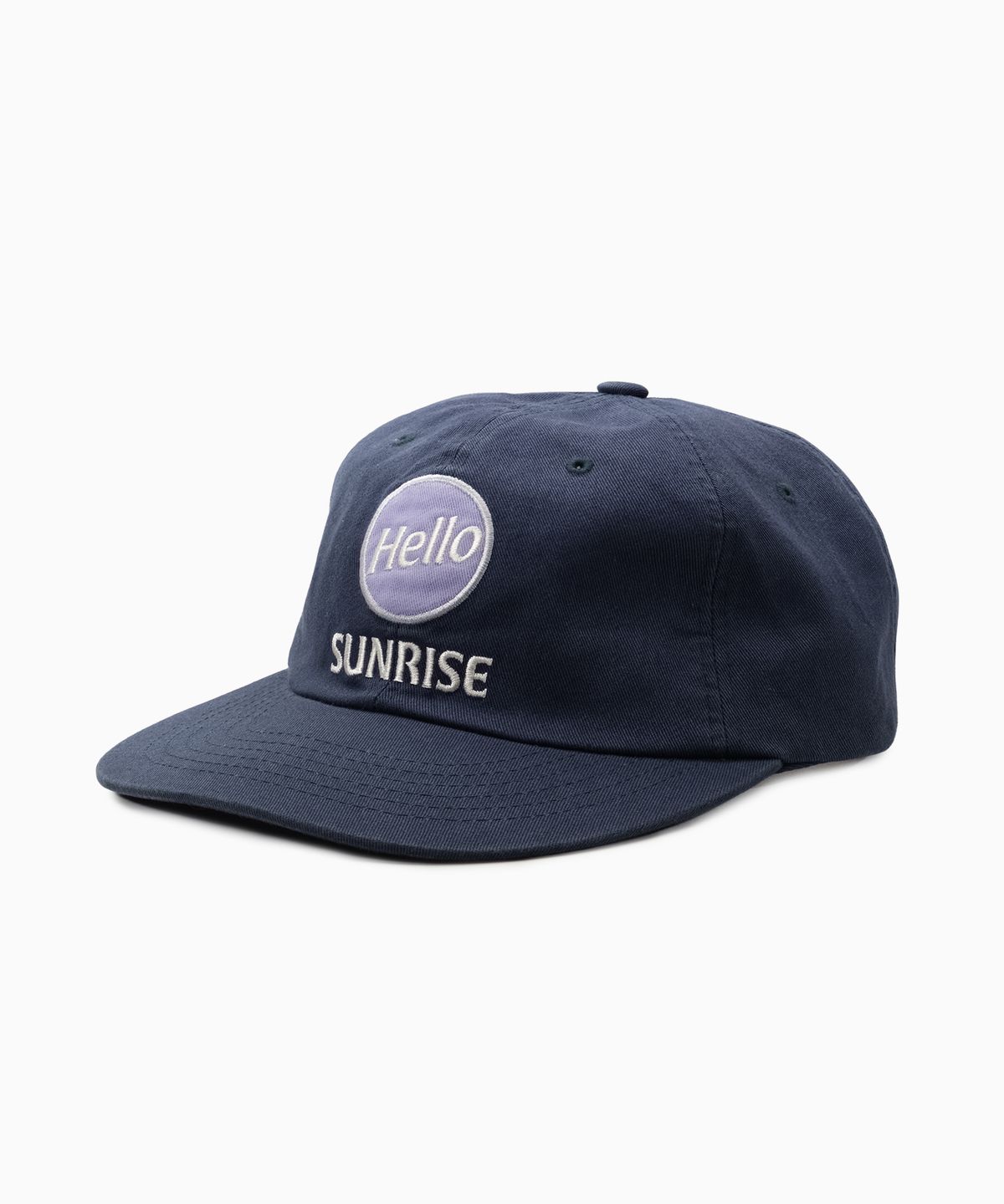헬로 선라이즈(HELLO SUNRISE) HS Broadcast Logo RX Fit 6P Cap_Navy