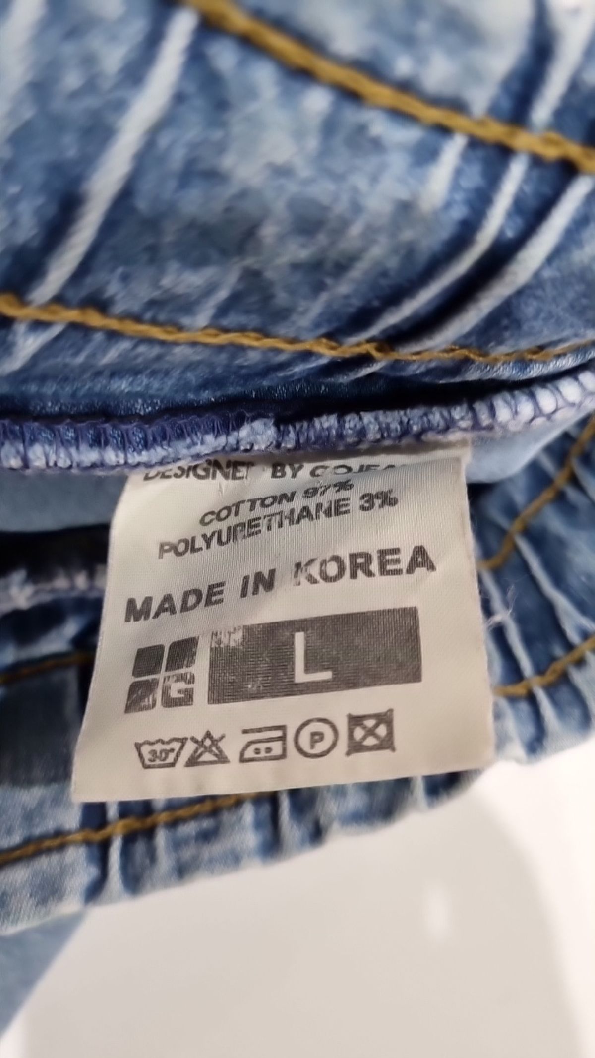 고진스(GO JEANS) 청/데님 팬츠 L