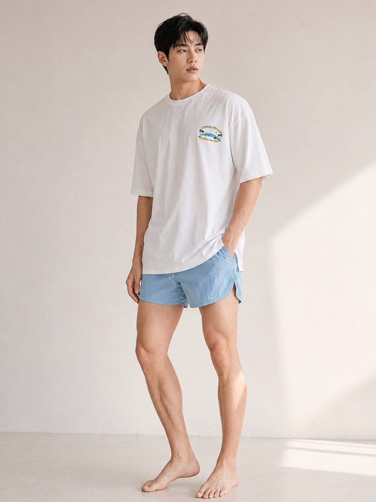 비키비키(BIKIBIKI) 남성용 반팔 러쉬 래쉬가드