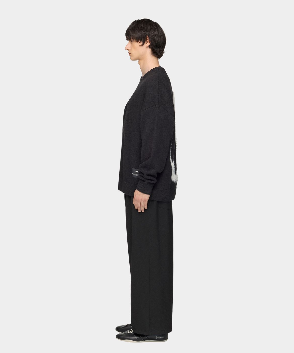 와이쓰리(Y-3) (M) 치토 GFX 니트 가디건 블랙 GFX KNIT CARD BLACK