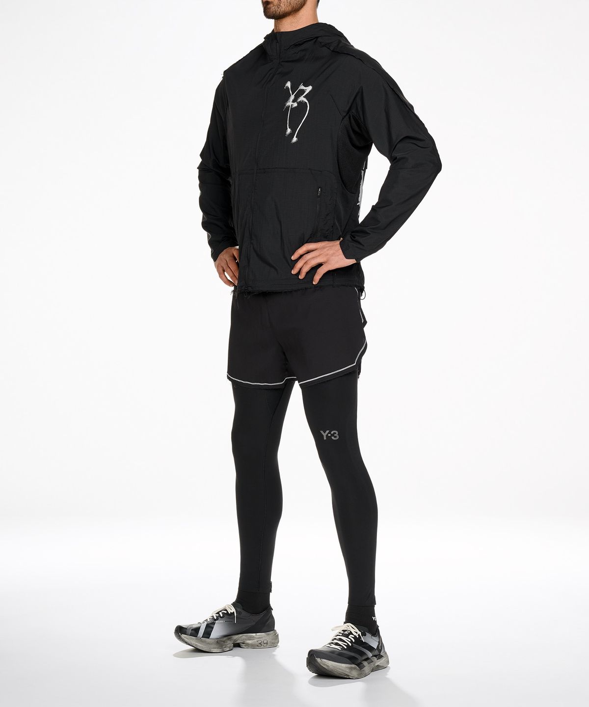 와이쓰리(Y-3) (M) 치토 GFX 러닝 재킷 블랙 M GFX RUN JKT BLACK