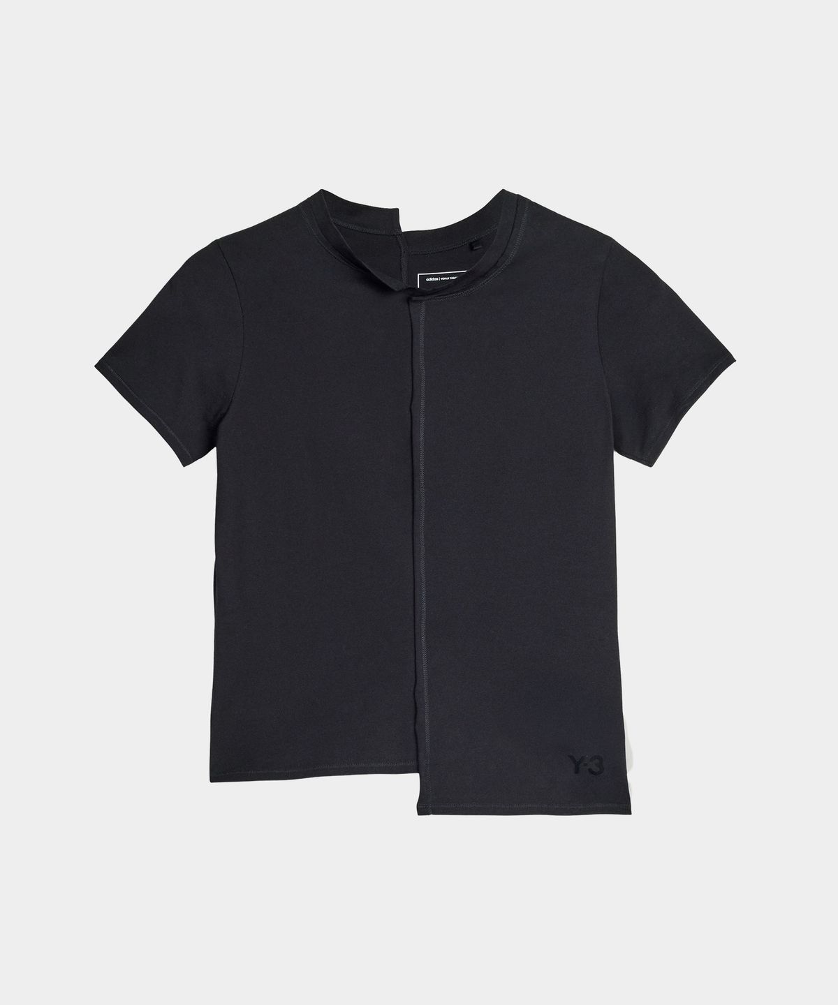 와이쓰리(Y-3) (W) 피티드 숏 슬리브 티셔츠 블랙 W FTD SS TEE BLACK