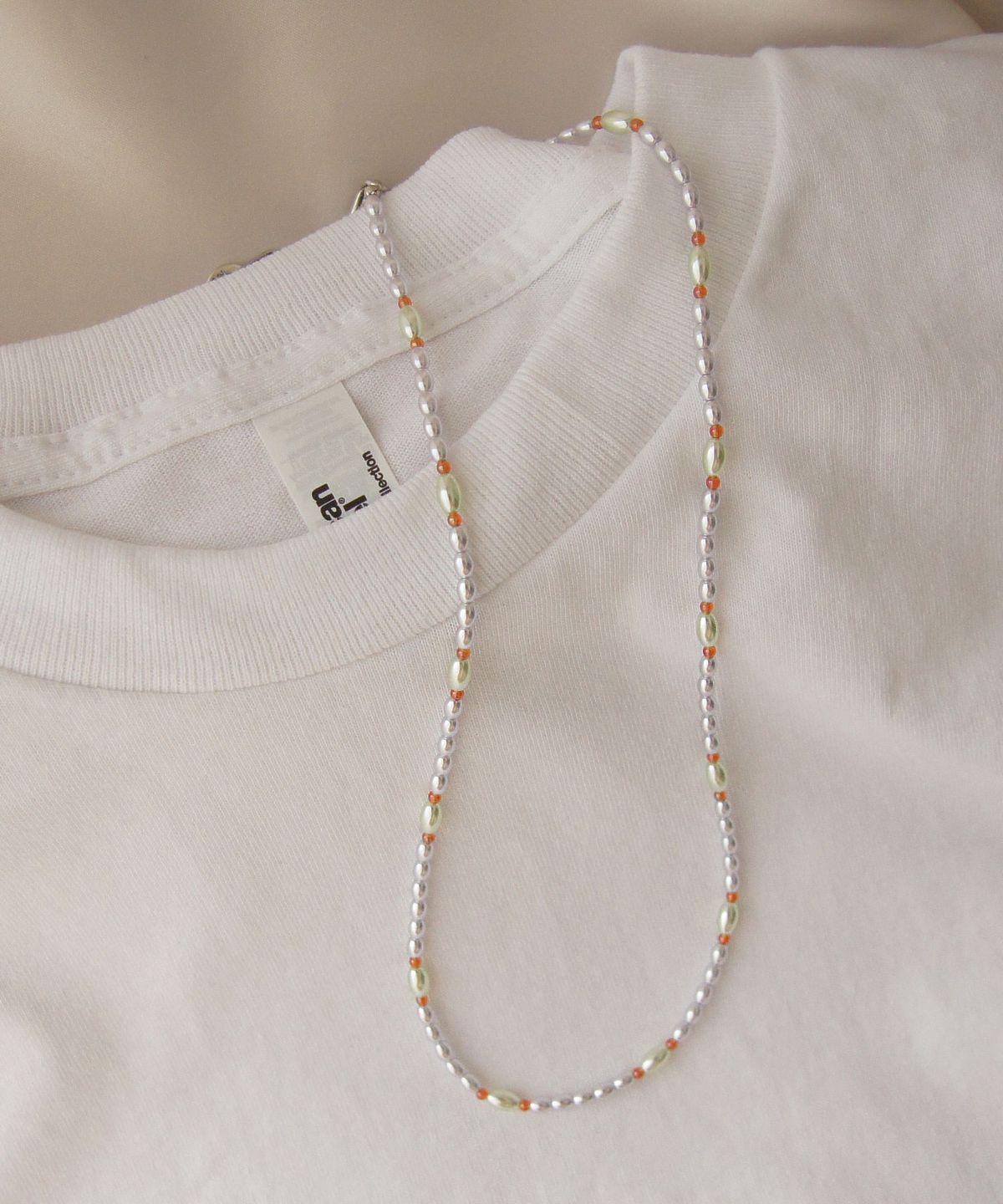 트레쥬(TREAJU) Soft color pearl necklace