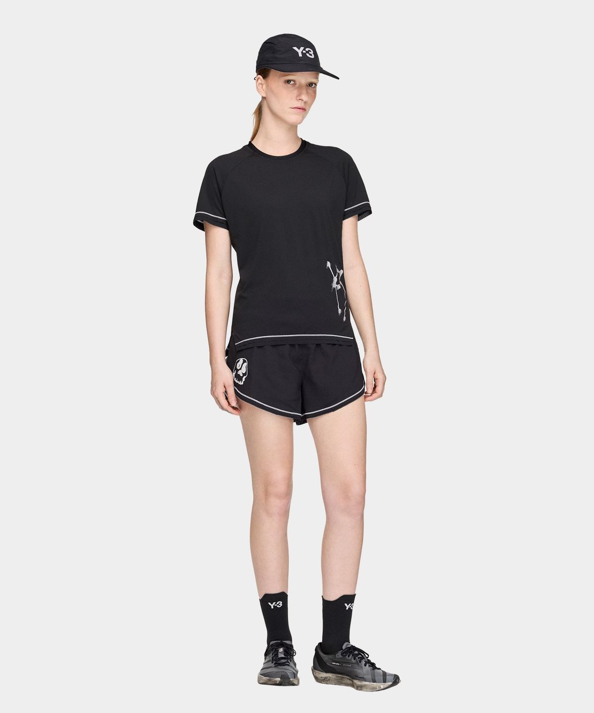 와이쓰리(Y-3) (W) 치토 W GFX 러닝 티셔츠 블랙 W GFX S RUN TEE BLACK