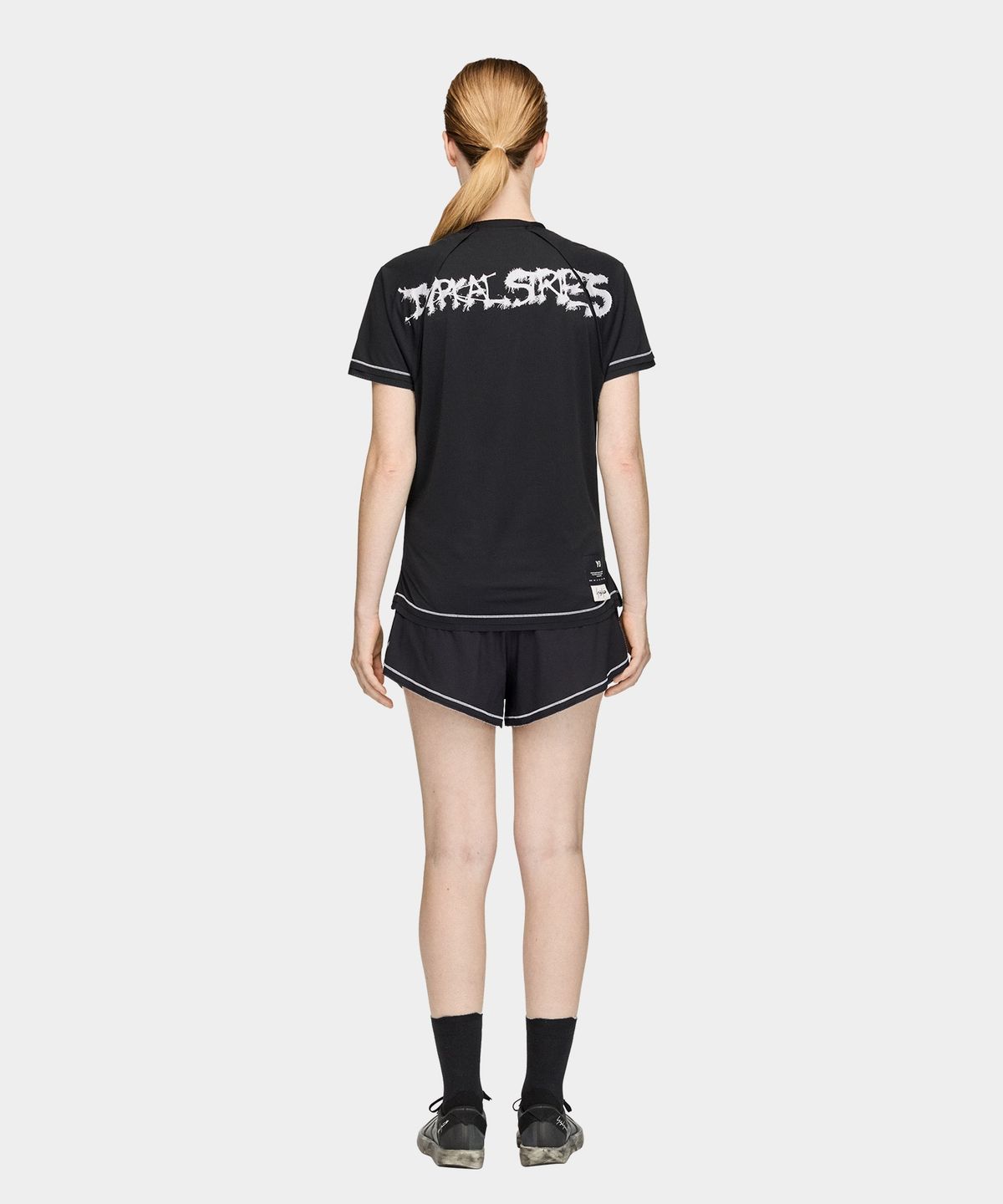 와이쓰리(Y-3) (W) 치토 W GFX 러닝 티셔츠 블랙 W GFX S RUN TEE BLACK