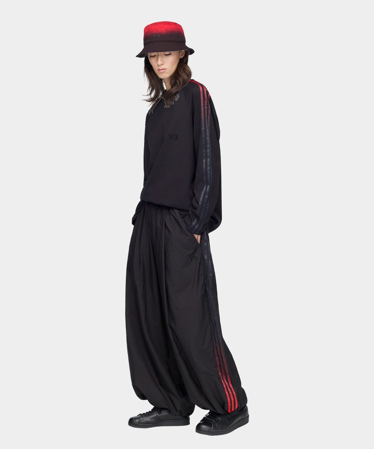 와이쓰리(Y-3) (U) 그라디언트 3S 와이드 팬츠 블랙 GRD 3S WIDE PT BLACK