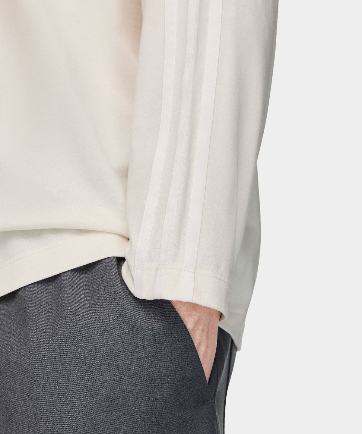 와이쓰리(Y-3) (U) 오버사이즈 그라디언트 3S 롱 슬리브 티셔츠 화이트 OVS GRD 3S LS T CHALK WHITE