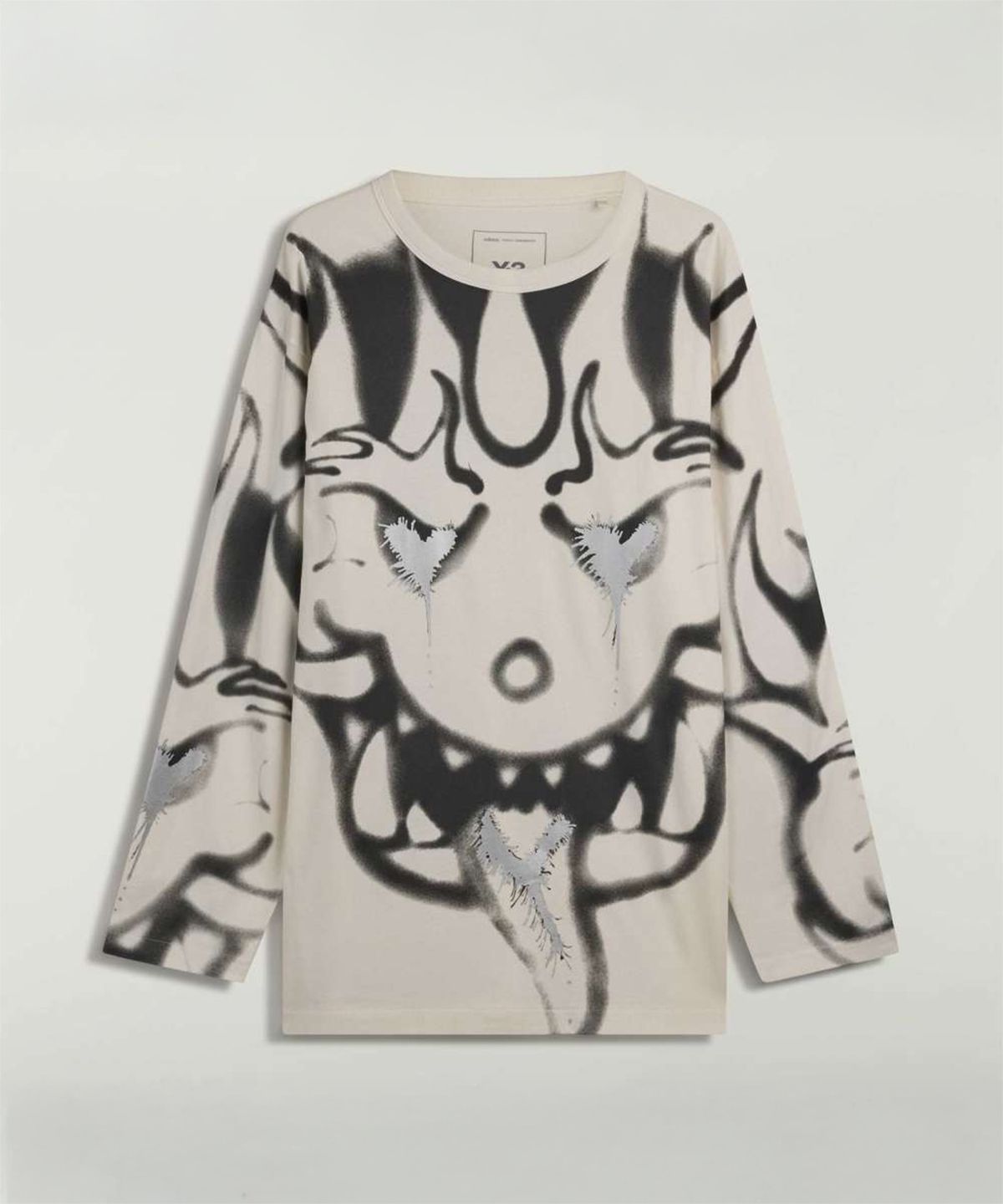 와이쓰리(Y-3) (U) 치토 AOP GFX 롱 슬리브 티셔츠 화이트 AOP GFX LS TEE CHALK WHITE