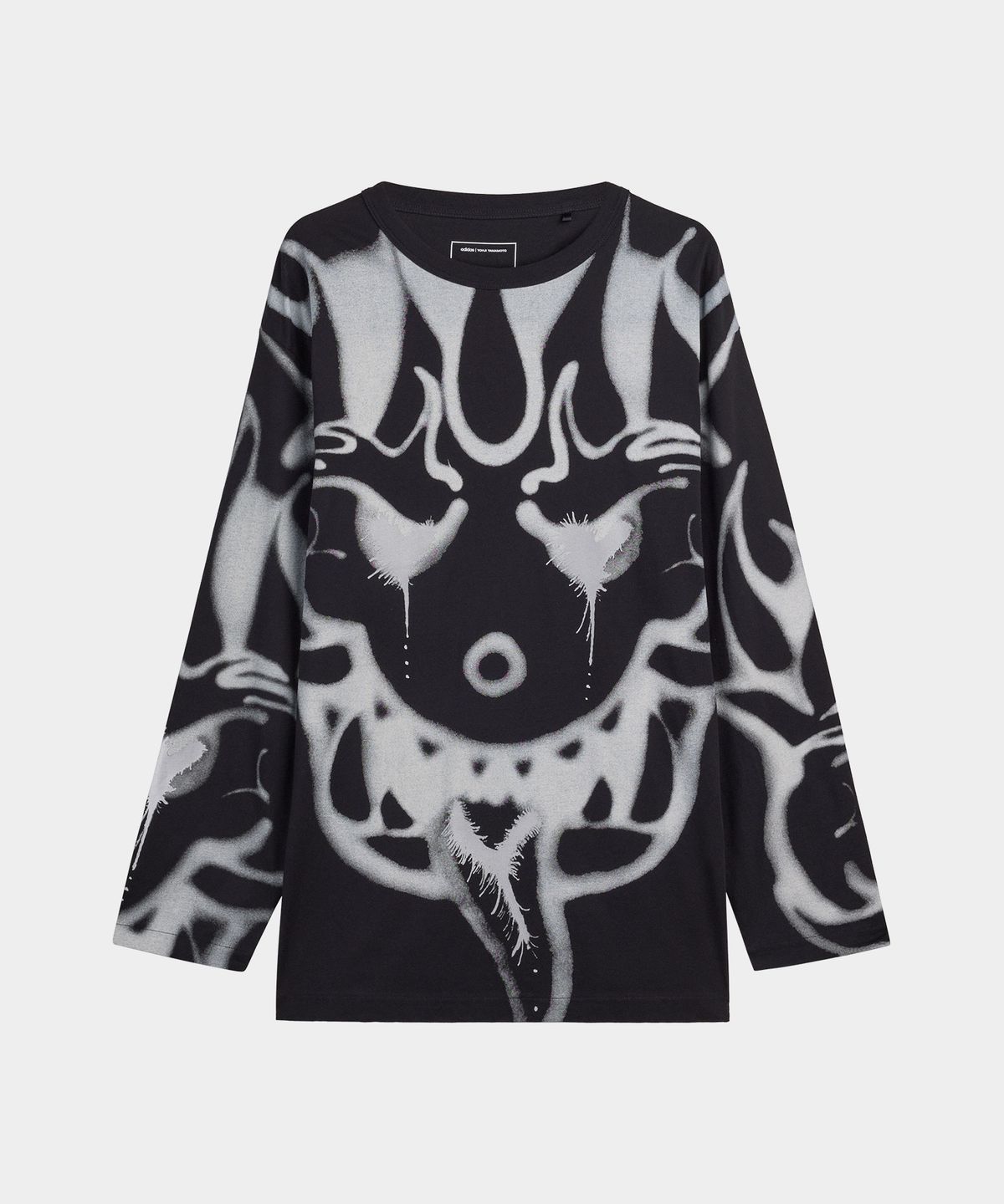 와이쓰리(Y-3) (U) 치토 AOP GFX 롱 슬리브 티셔츠 블랙 AOP GFX LS TEE BLACK