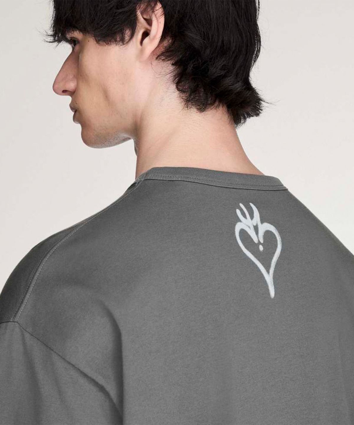 와이쓰리(Y-3) (U) 치토 스컬 GFX 숏 슬리브 티셔츠 그레이 SKULLGFX SS TEE GREY FIVE