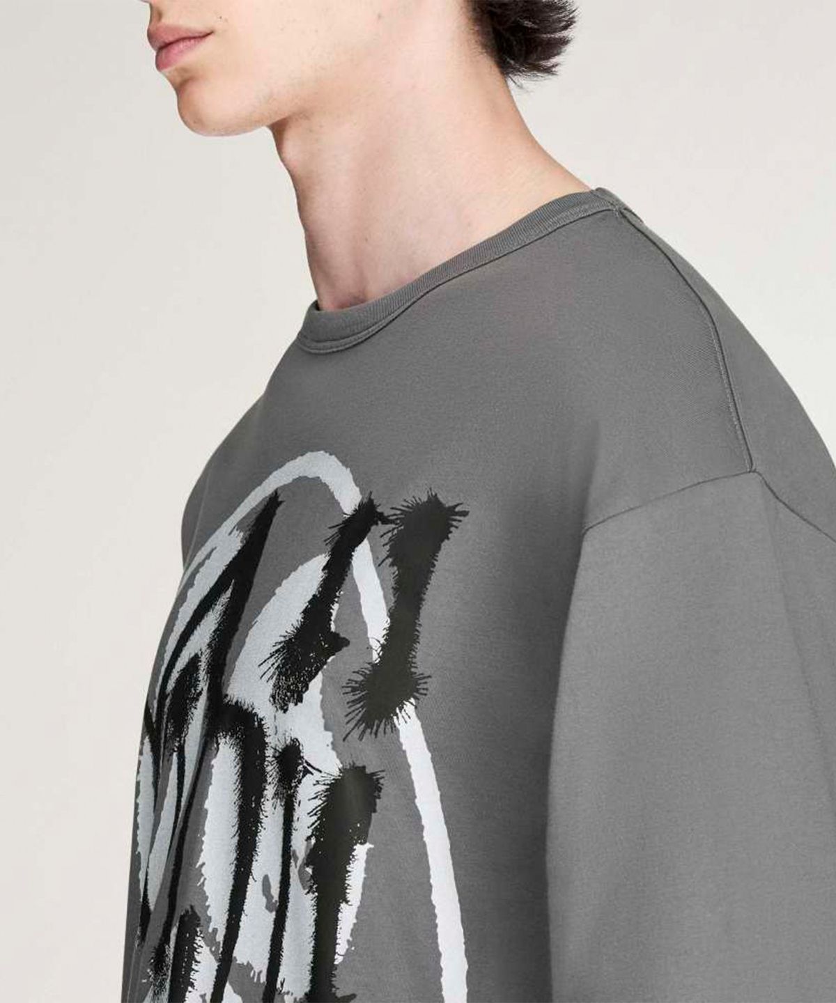 와이쓰리(Y-3) (U) 치토 스컬 GFX 숏 슬리브 티셔츠 그레이 SKULLGFX SS TEE GREY FIVE