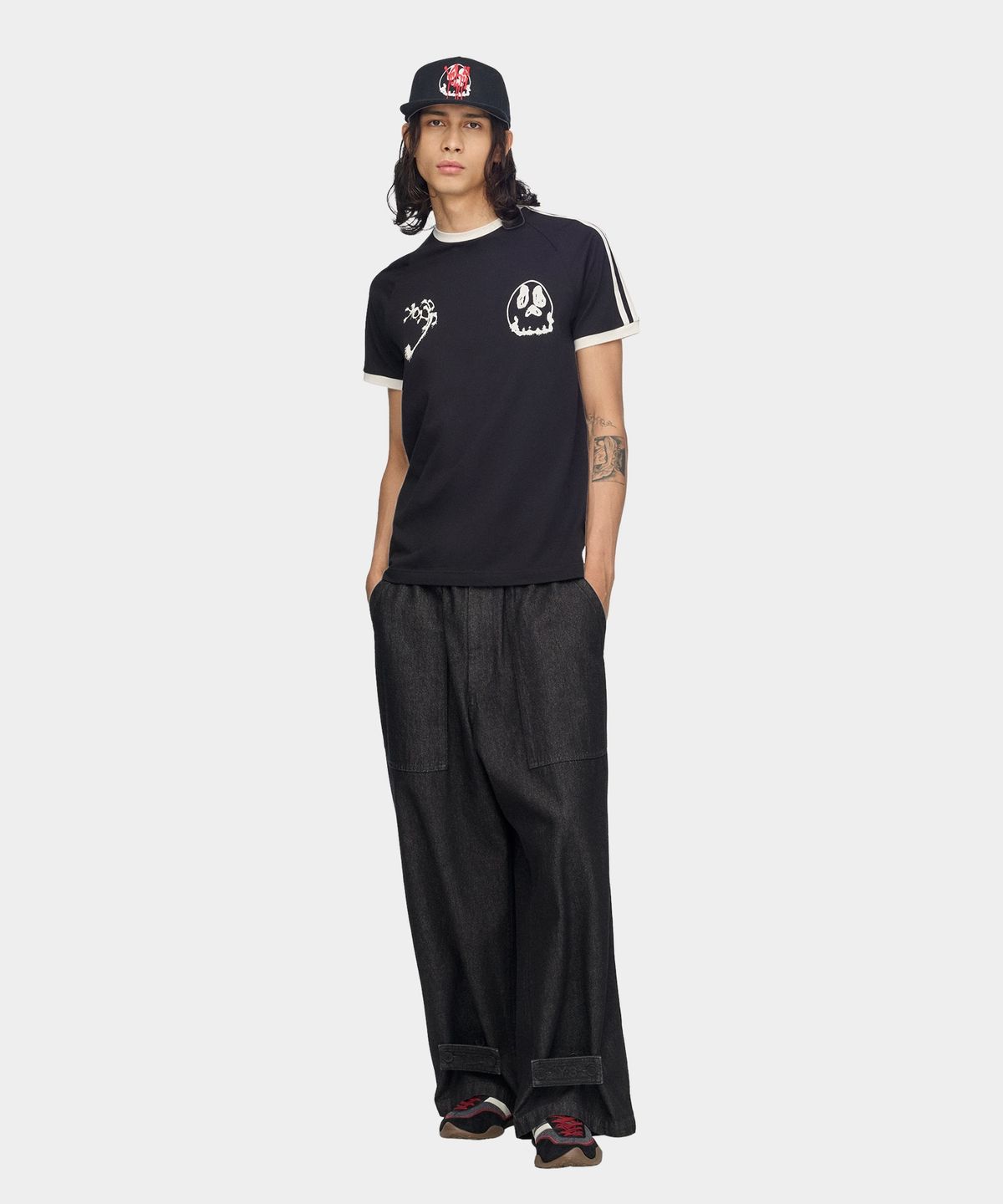 와이쓰리(Y-3) (U) 치토 GFX 캘리 숏 슬리브 티셔츠 블랙 GFX CALI SS TEE BLACK